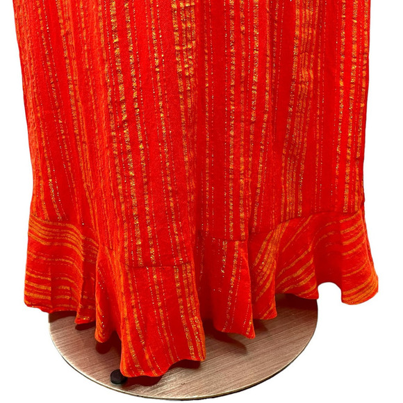 Michael Kors NWT Metallic Crepe Wrap-Effect Dress XS - Picture 11 of 16